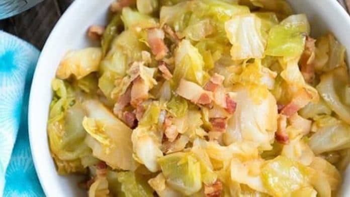 Chou blanc aux lardons au thermomix