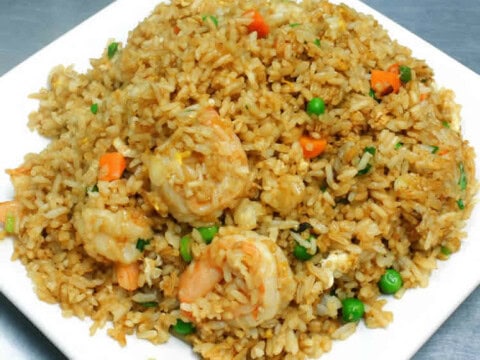 Crevettes au riz et pois au cookeo