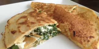 Crêpes faciles aux épinards