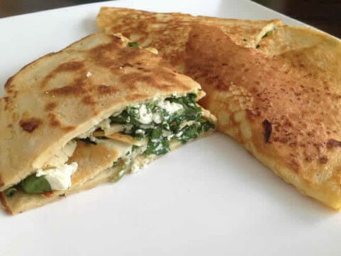Crêpes faciles aux épinards