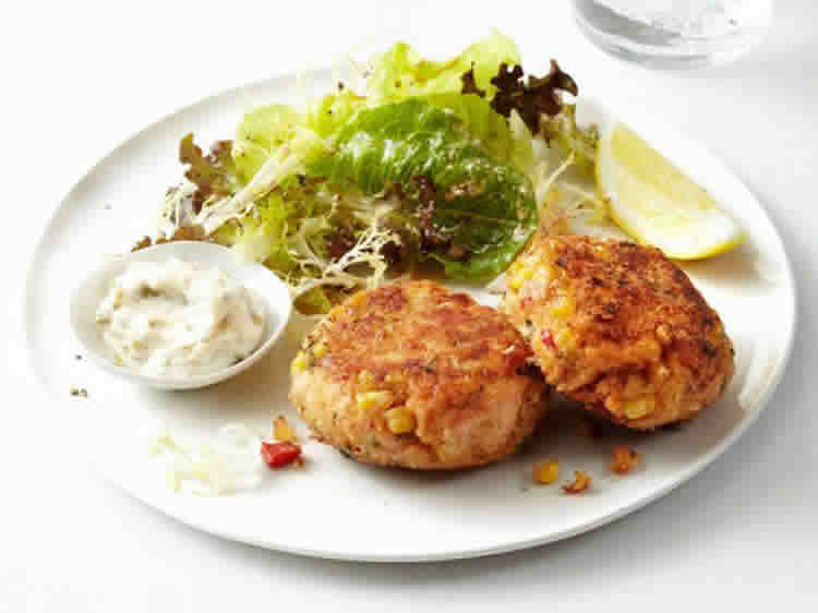 Galette saumon et sauce tartare