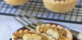 Mini tartes aux pistache et miel