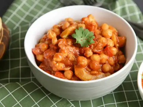 Pois chiches en sauce tomate au cookeo