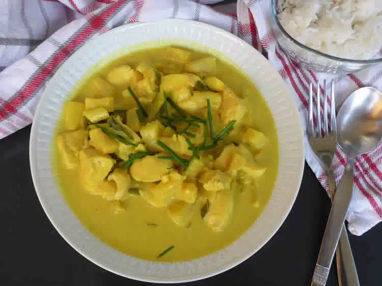 Poulet au curry et ananas au thermomix