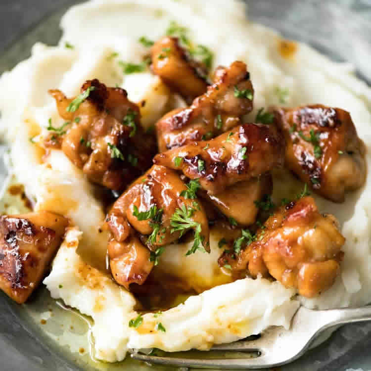 Poulet caramélisé au miel