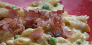 Pâtes fromage et bacon au cookeo