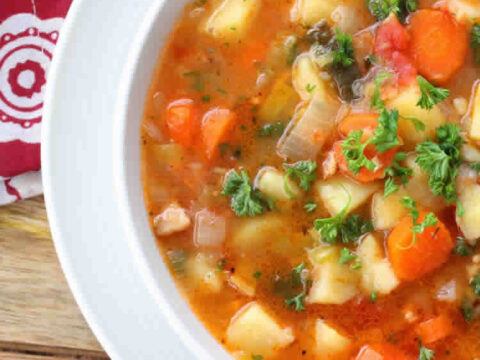 Soupe aux légumes d'hiver au cookeo