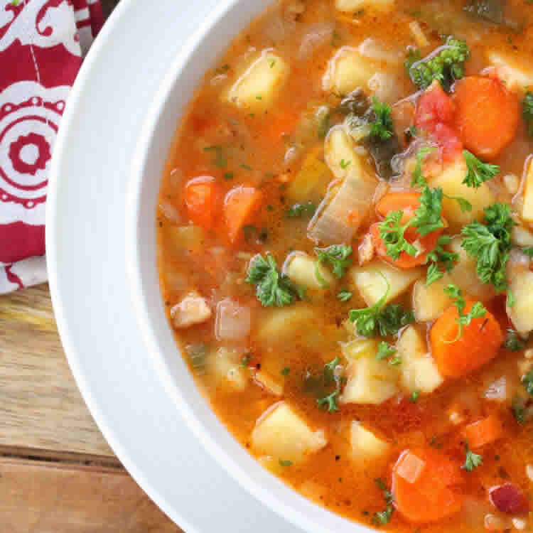 Soupe aux légumes d'hiver au cookeo