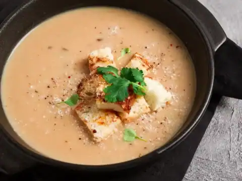 soupe chou-fleur et champignon au Thermomix