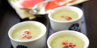 Soupe courgette et lait amande au thermomix