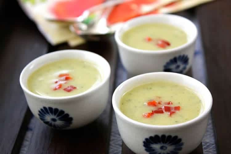 Soupe courgette et lait amande au thermomix
