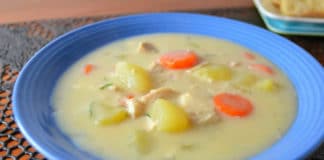 Soupe de légumes au poulet au thermomix