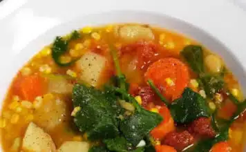 Soupe lentilles et légumes