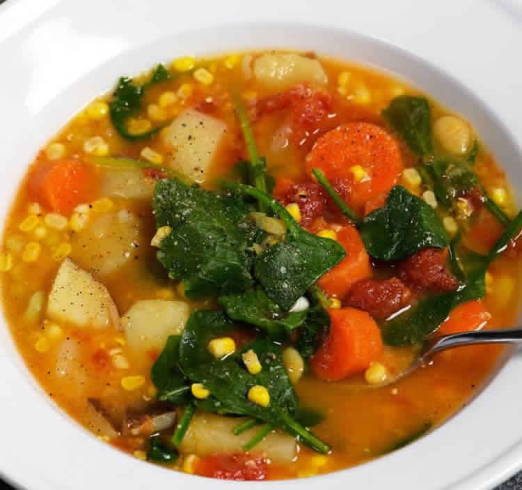 Soupe lentilles et légumes