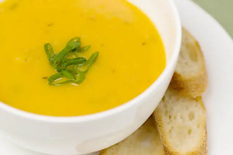 Soupe potiron poireau au thermomix