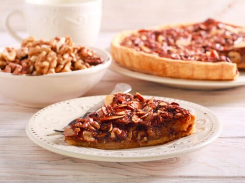 Tarte au noix et amandes