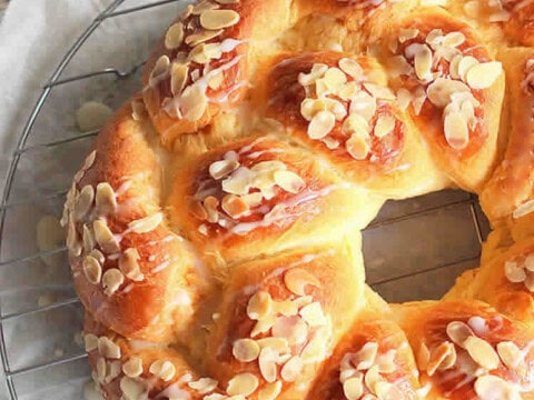 Brioche moelleuse aux amandes au thermomix