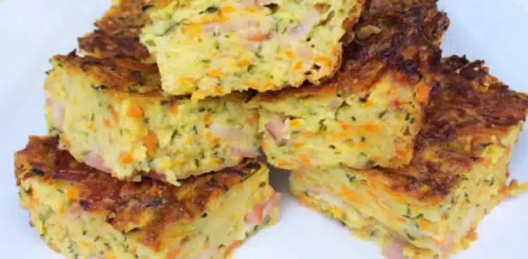 Carré de courgette et bacon au thermomix
