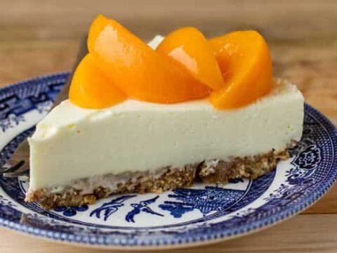 Cheesecake aux pêches