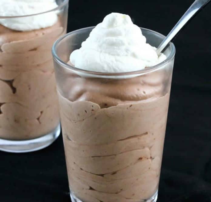 Dessert mousse nutella facile