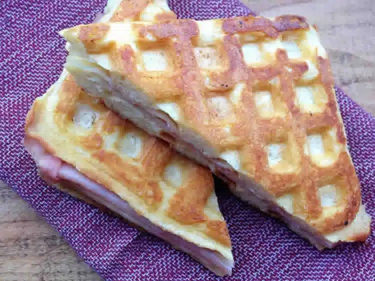 Gaufres au jambon et mozzarella au thermomix