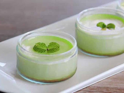 Panna cotta à la menthe au thermomix