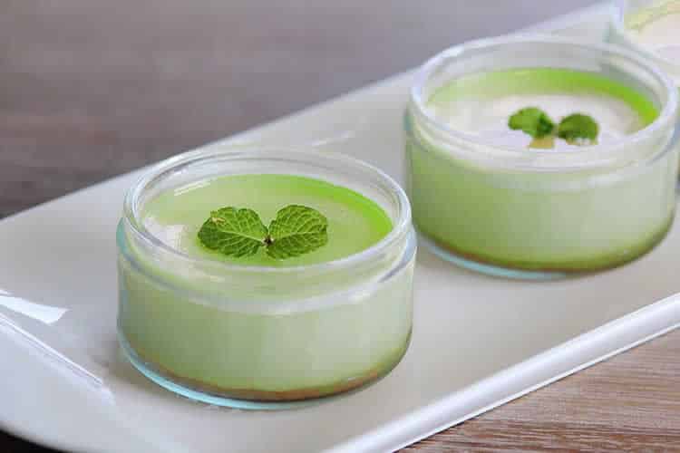 Panna cotta à la menthe au thermomix