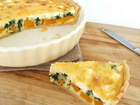 Quiche à la courge et épinards au thermomix
