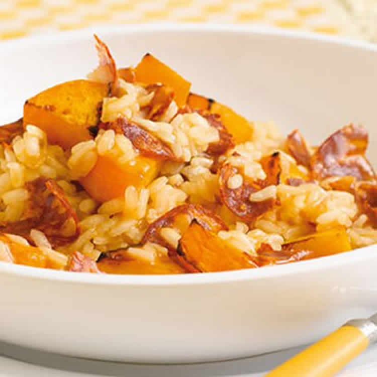 Risotto butternut et chorizo au cookeo