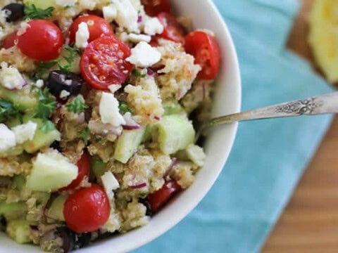 Salade quinoa grecque au thermomix