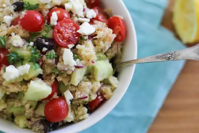 Salade quinoa grecque au thermomix