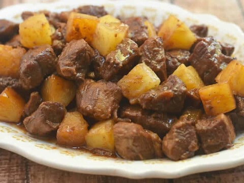 Sauté de porc à l'ananas au cookeo