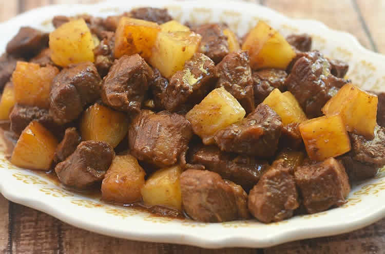 Sauté de porc à l'ananas au cookeo