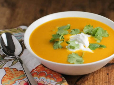 Soupe carottes et curry au thermomix