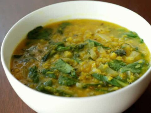 Soupe de lentilles aux épinards au thermomix