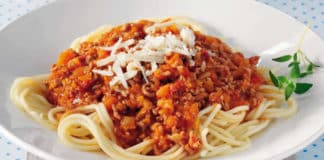 Spaghetti à la bolognaise et parmesan au thermomix