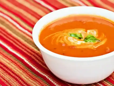 Velouté tomates poireaux au thermomix