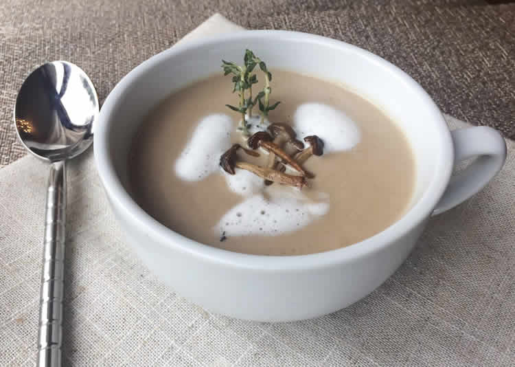 Velouté champignons à la crème au thermomix
