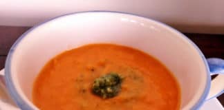 Velouté tomates poireaux au thermomix