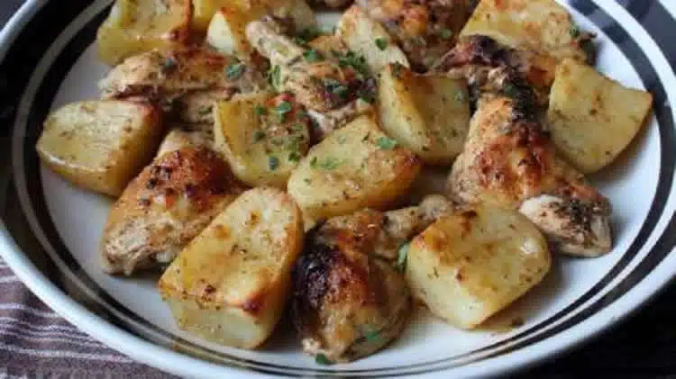 aiguillettes de poulet et pommes de terre au cookeo