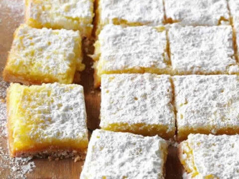carrés au citron et amandes