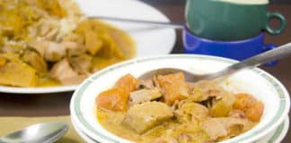 porc aux patates douces et curry au cookeo