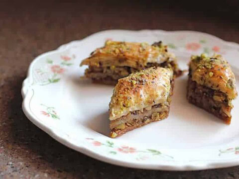 Baklava aux pistaches et noix au thermomix