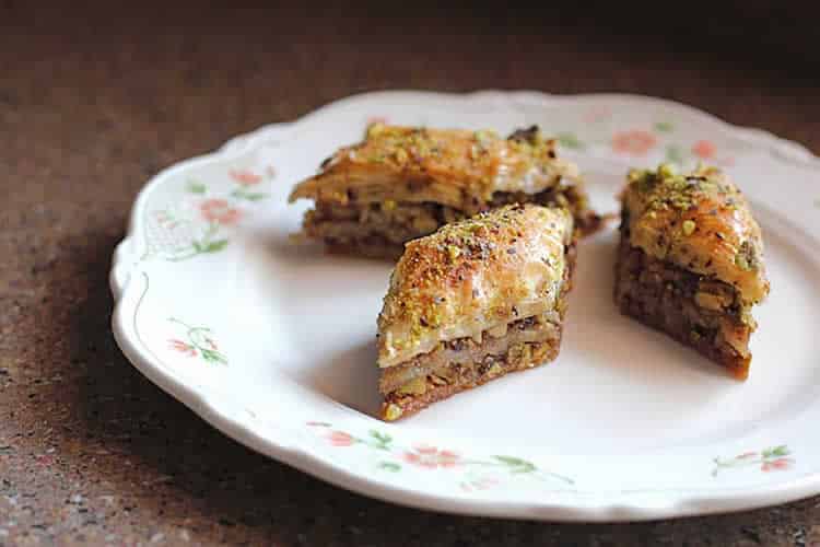Baklava aux pistaches et noix au thermomix