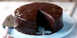 Cake cacao et glaçage au chocolat