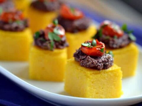 Carrés de polenta au thermomix