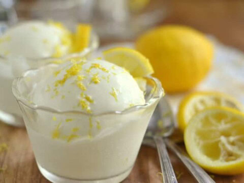 Crème glacée citron au thermomix