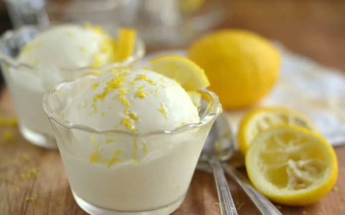Crème glacée citron au thermomix