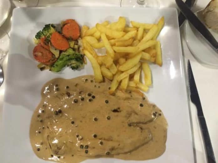 Filet mignon au poivre vert au cookeo