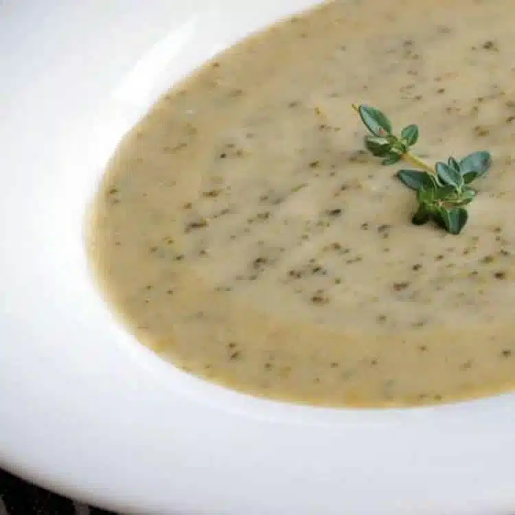 Soupe Poireaux et Champignons au thermomix